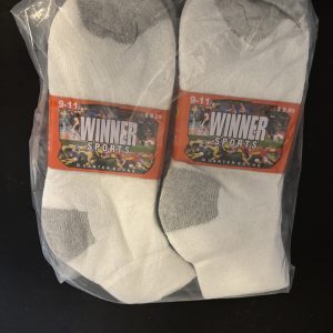 Ankle socks for Men, Black And White.