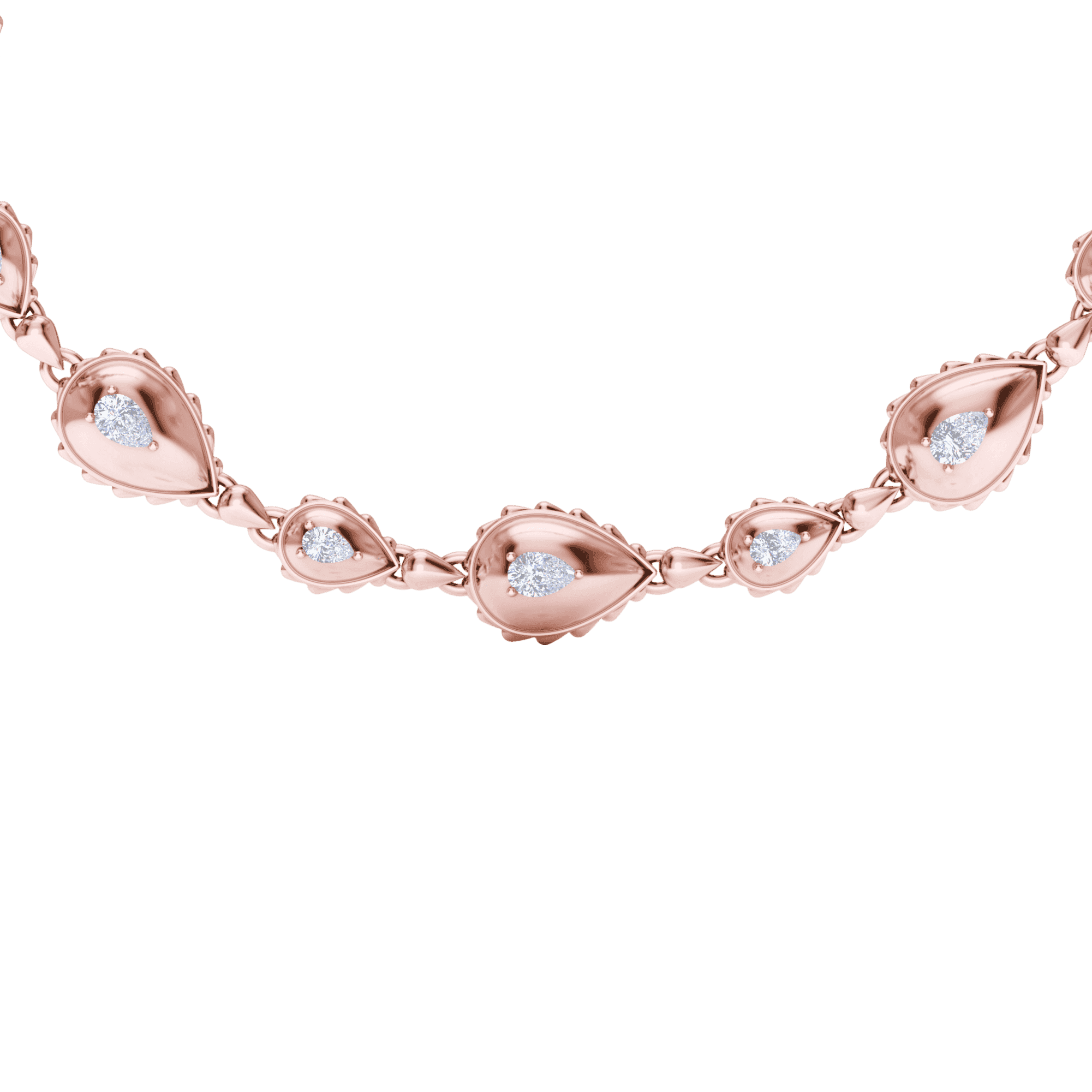 Rain Grand Duo Necklace in 18K Rose Gold