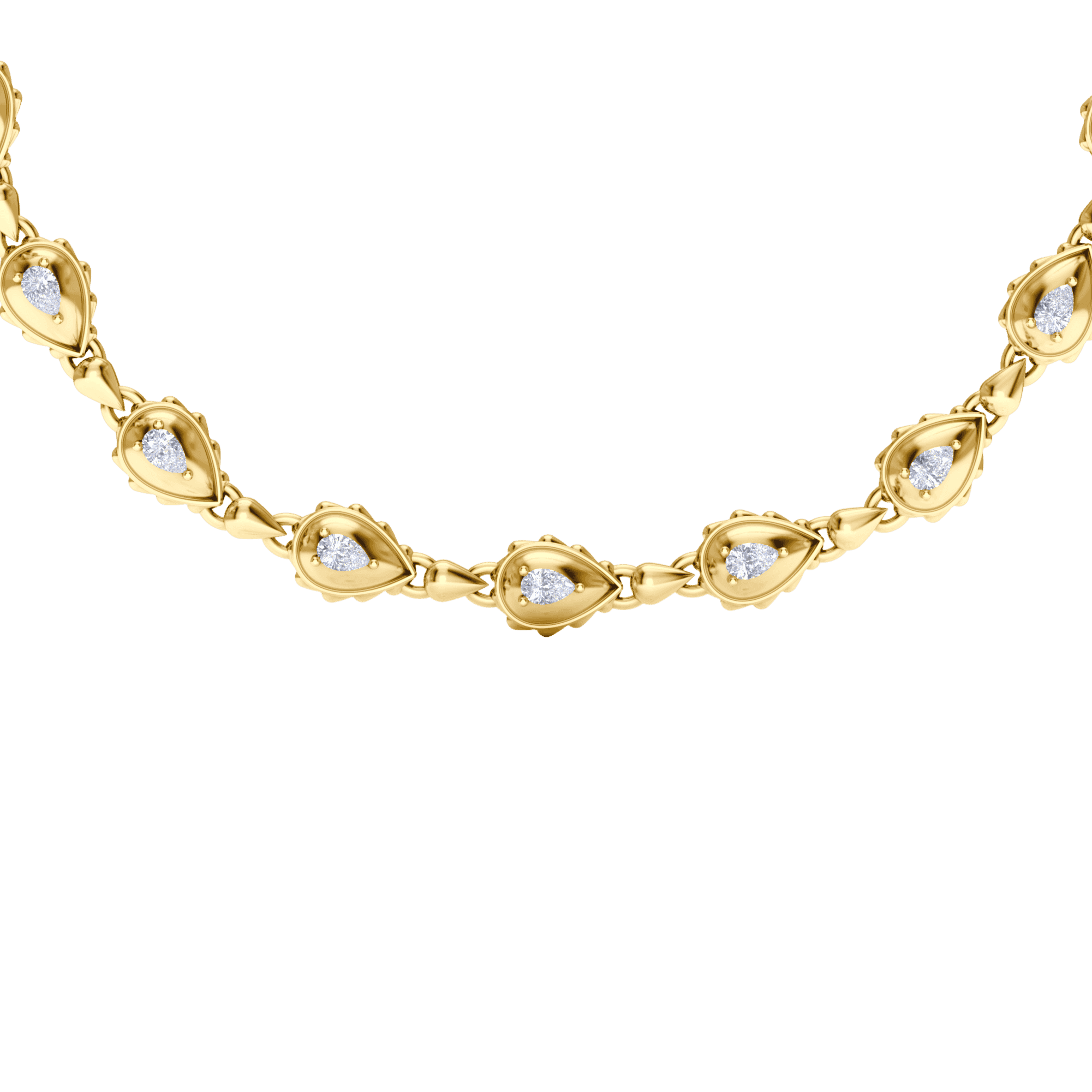 Rain Classic Necklace in 18K Yellow Gold