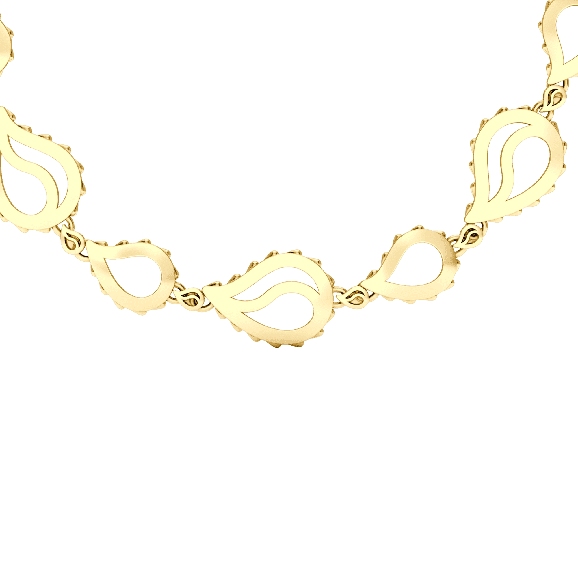 High Pure Royal Duo Necklace in 18K Yellow Gold