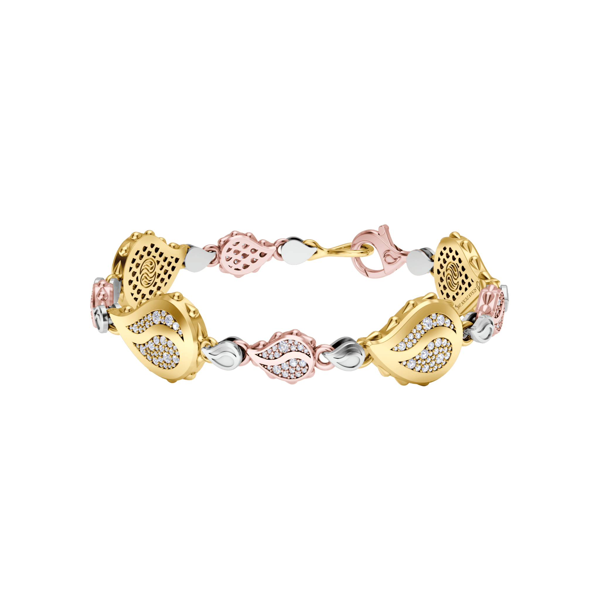 Signature Grand Duo Bracelet in 18K Tricolor Gold