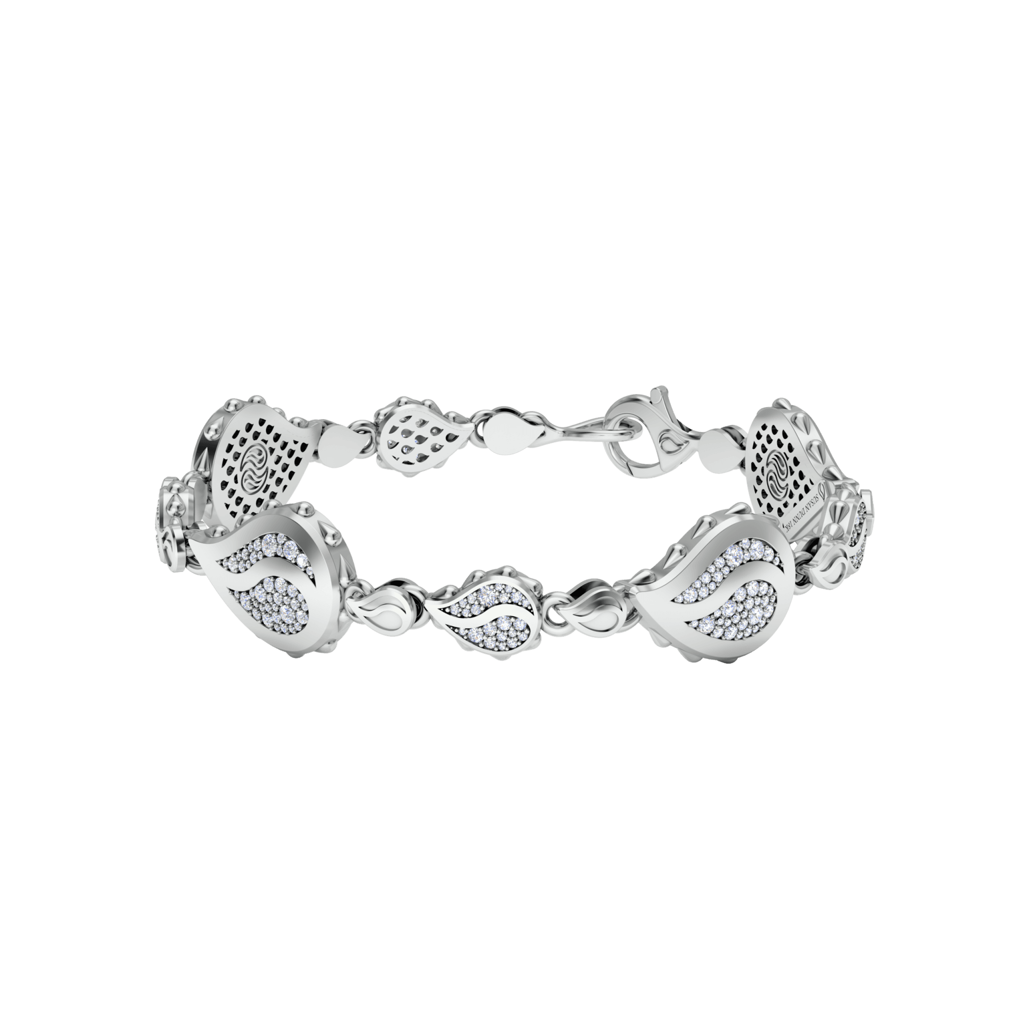 Signature Grand Duo Bracelet in 18K White Gold