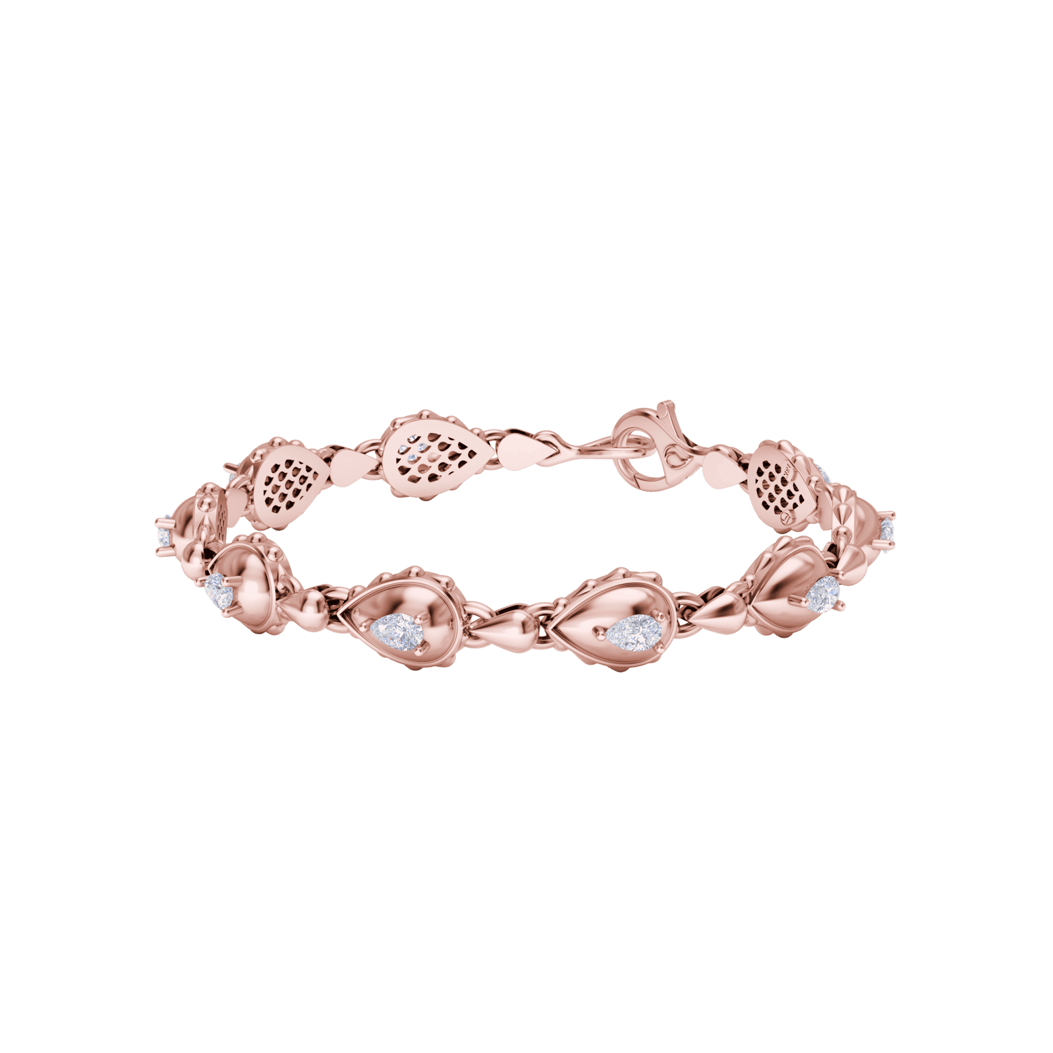 Rain Classic Bracelet in 18K Rose Gold