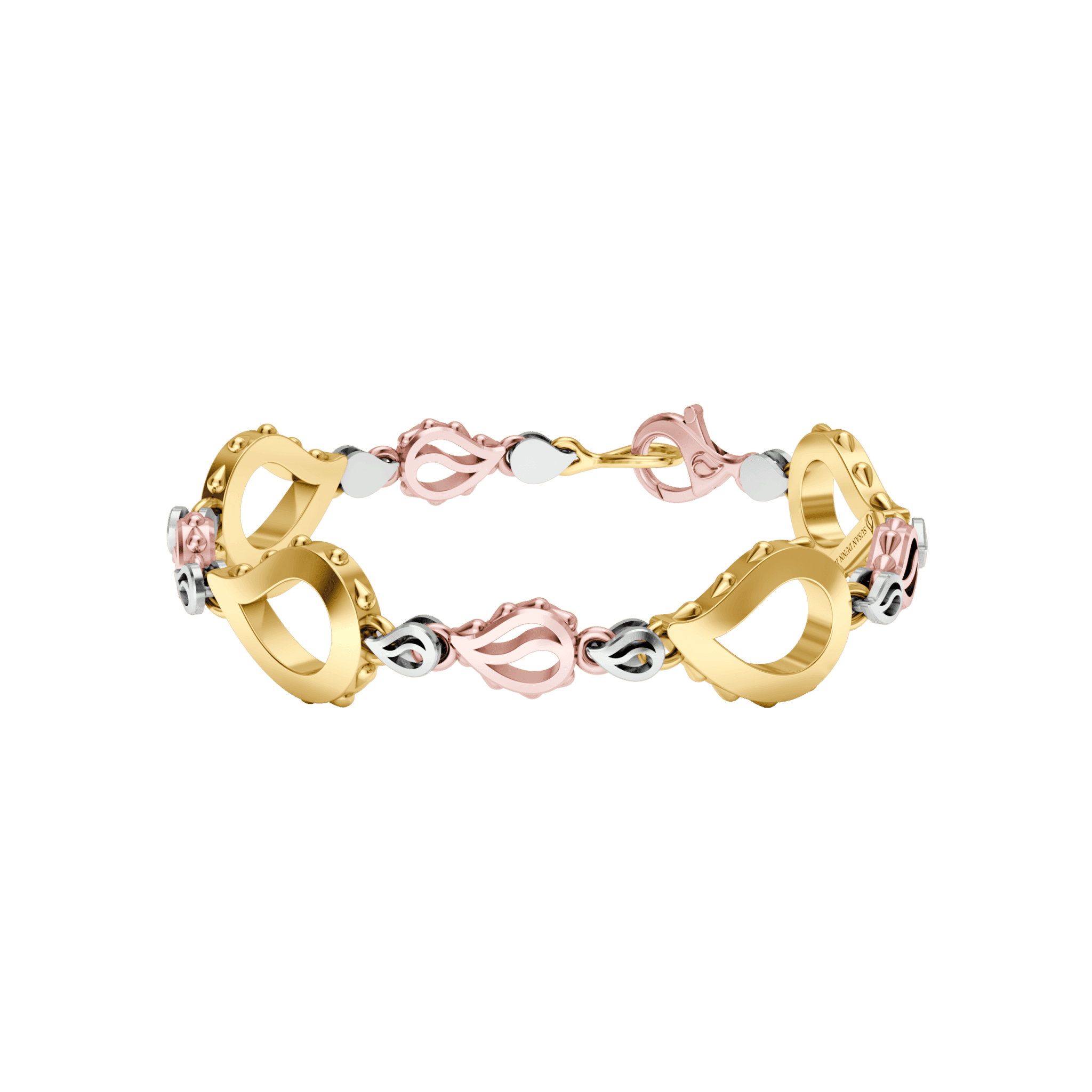 High Pure Grand Duo Bracelet in 18K Tricolor Gold