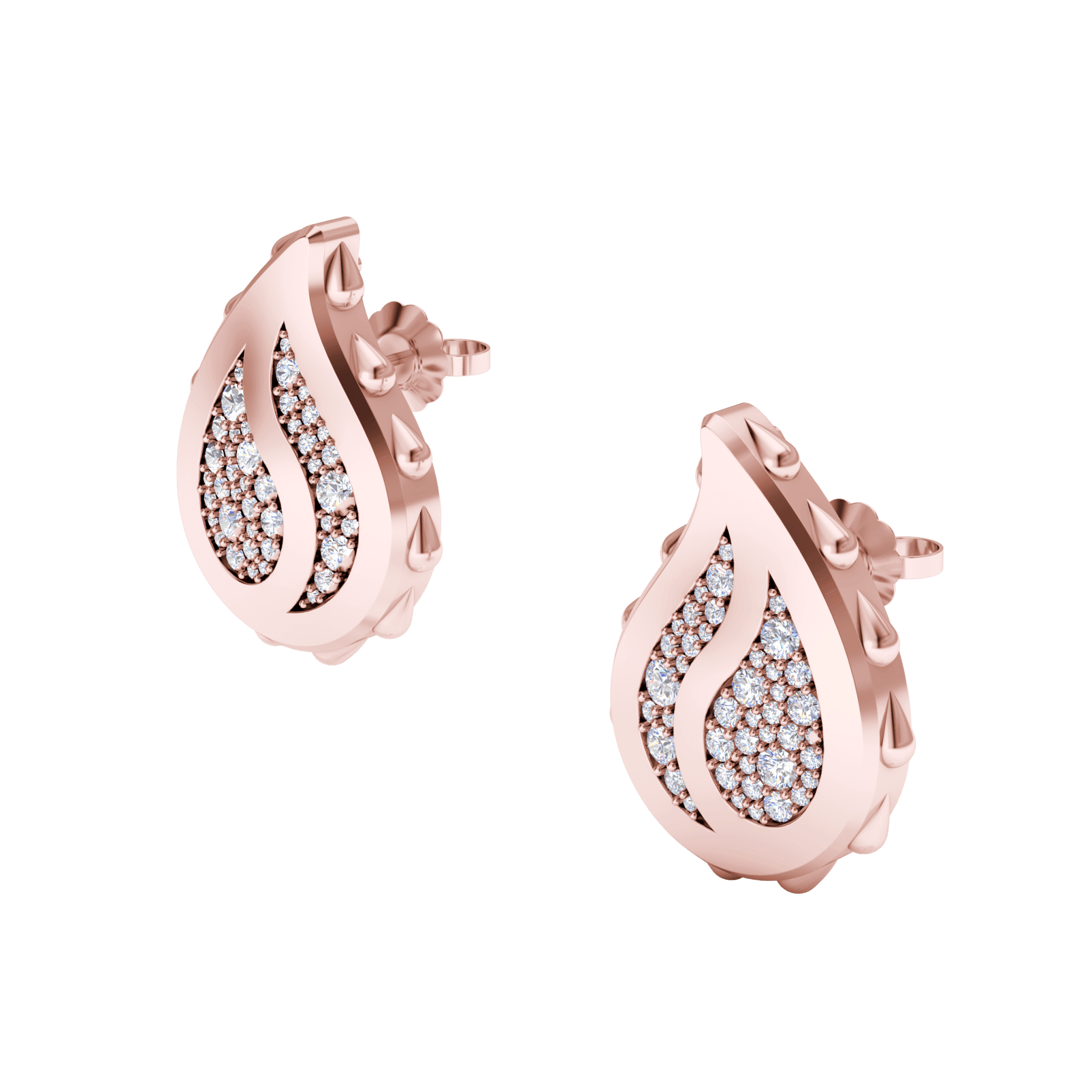 Signature Grand Earrings in 18K Rose Gold
