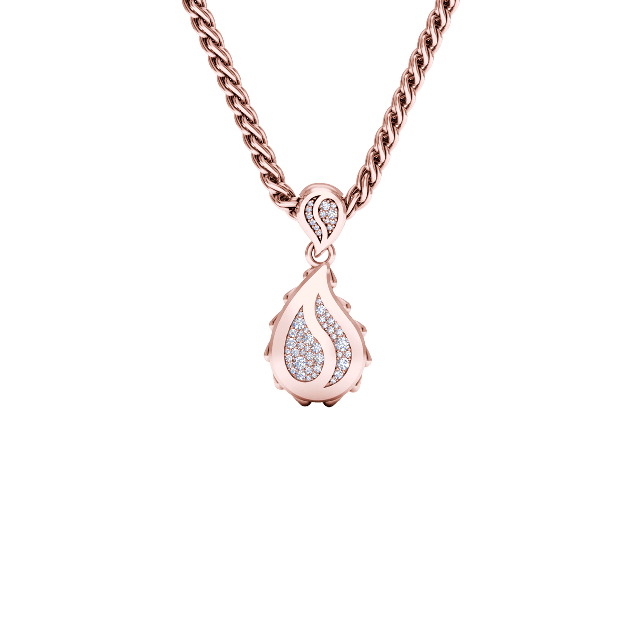 Signature Grand Pendant in 18K Rose Gold