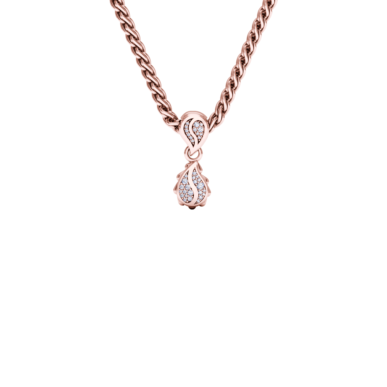Signature Classic Pendant in 18K Rose Gold
