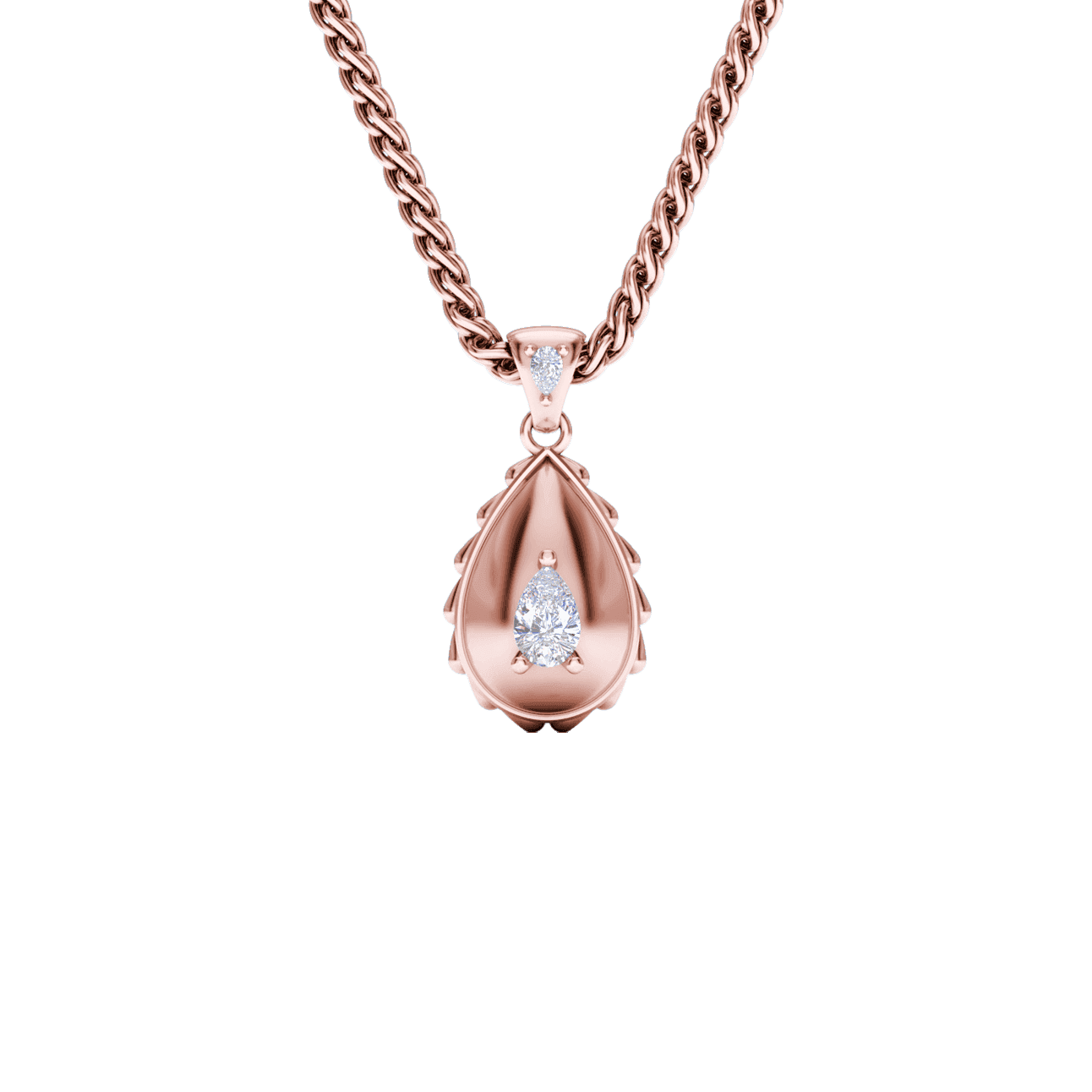 Rain Royal Pendant in 18K Rose Gold