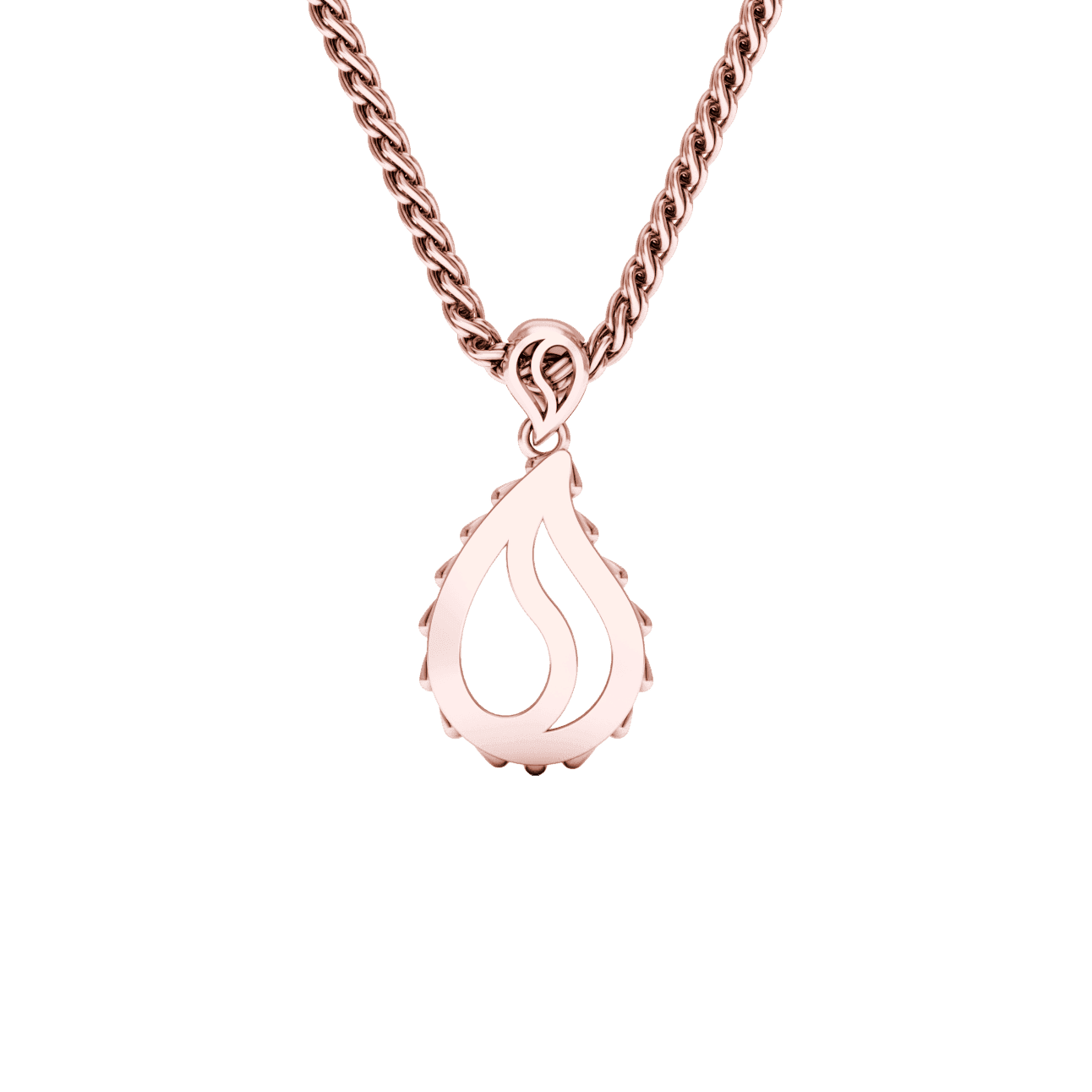 High Pure Royal Pendant in 18K Rose Gold