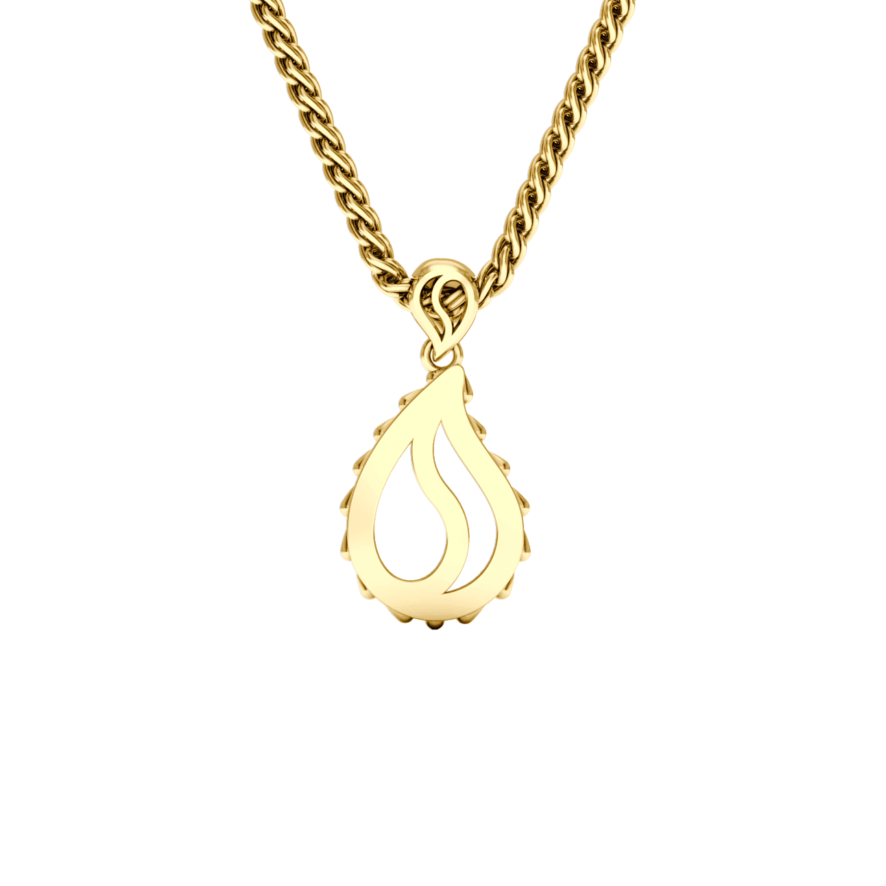 High Pure Royal Pendant in 18K Yellow Gold