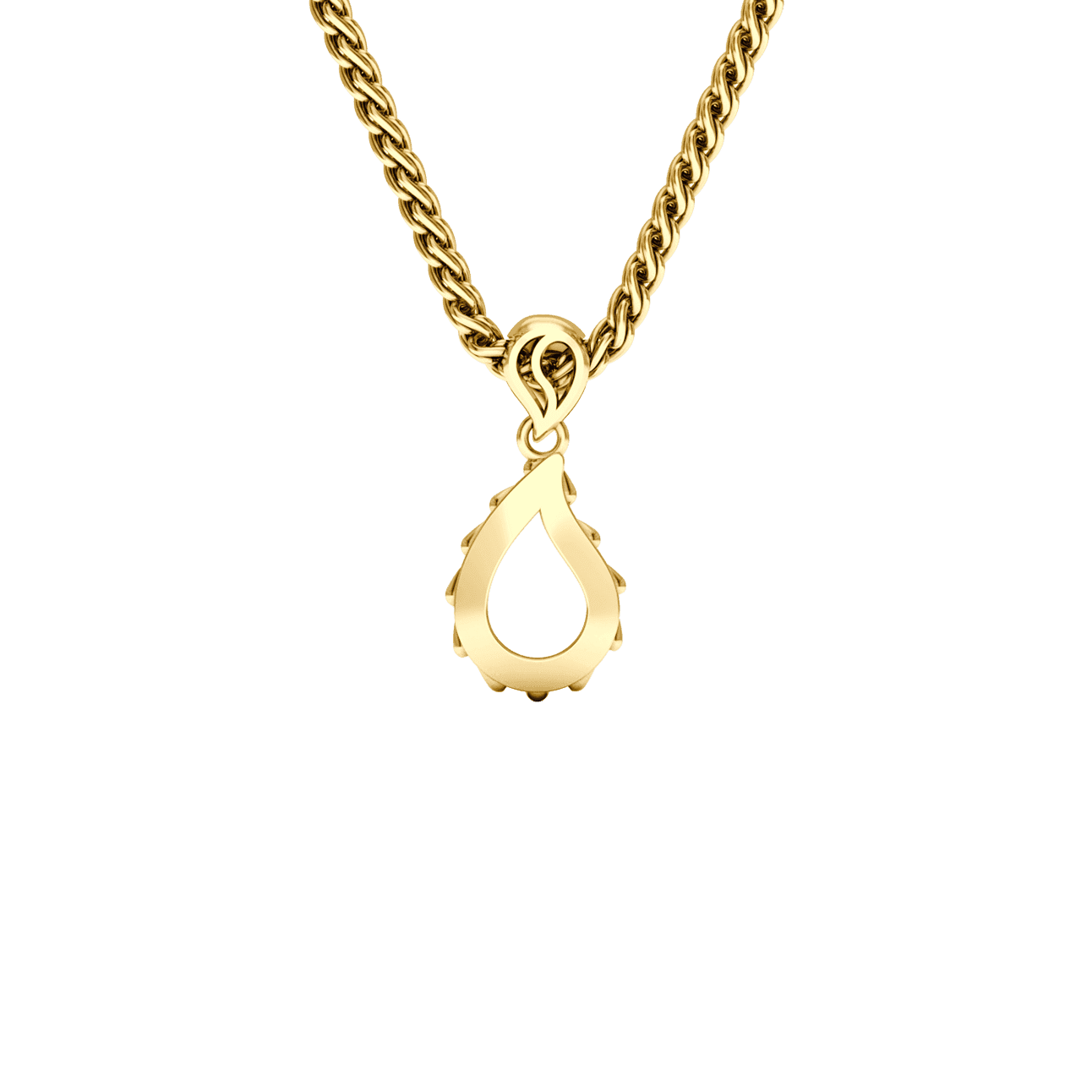 High Pure Grand Pendant in 18K Yellow Gold
