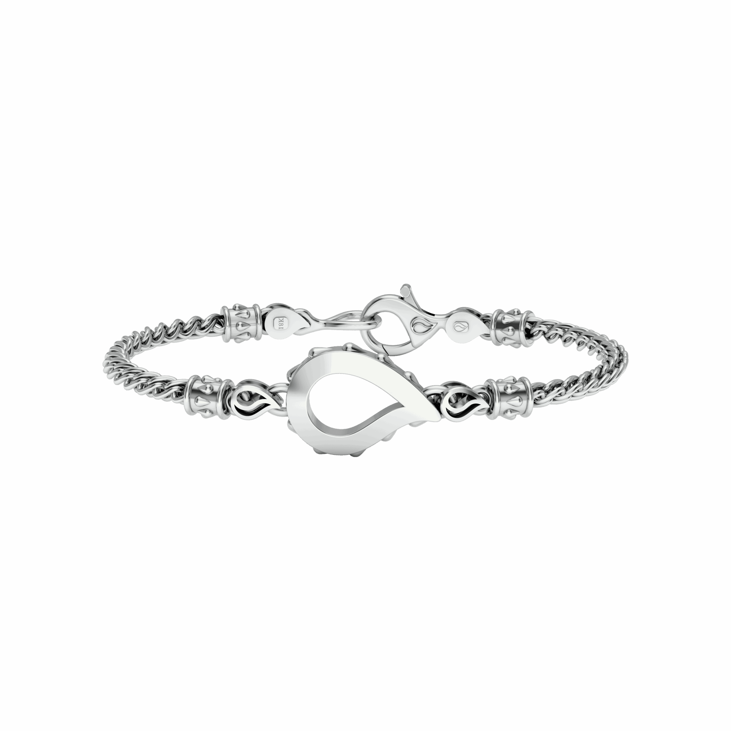 High Pure Grand Chain Bracelet in 18K White Gold