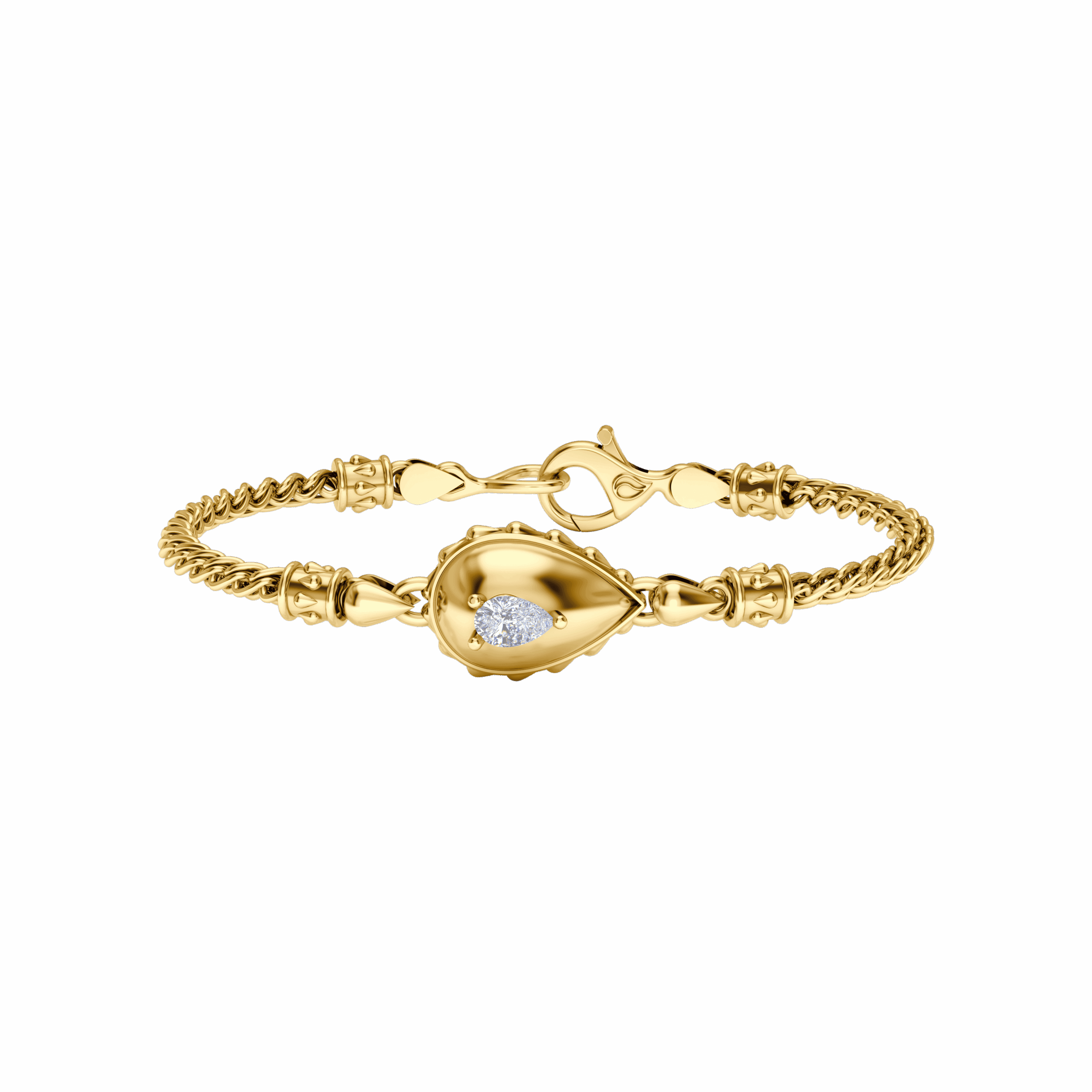 Rain Grand Chain Bracelet in 18K Yellow Gold