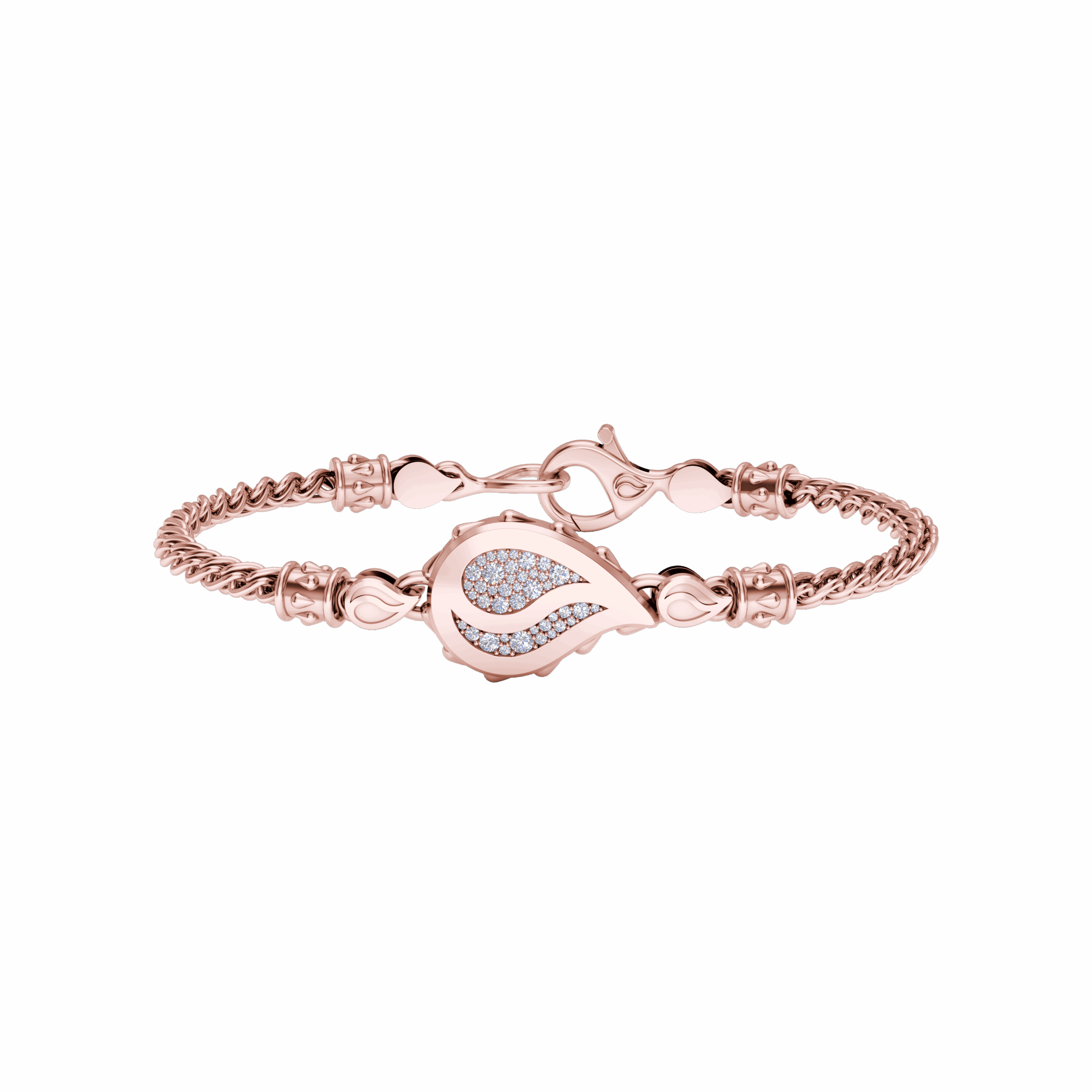 Signature Grand Chain Bracelet in 18K Rose Gold